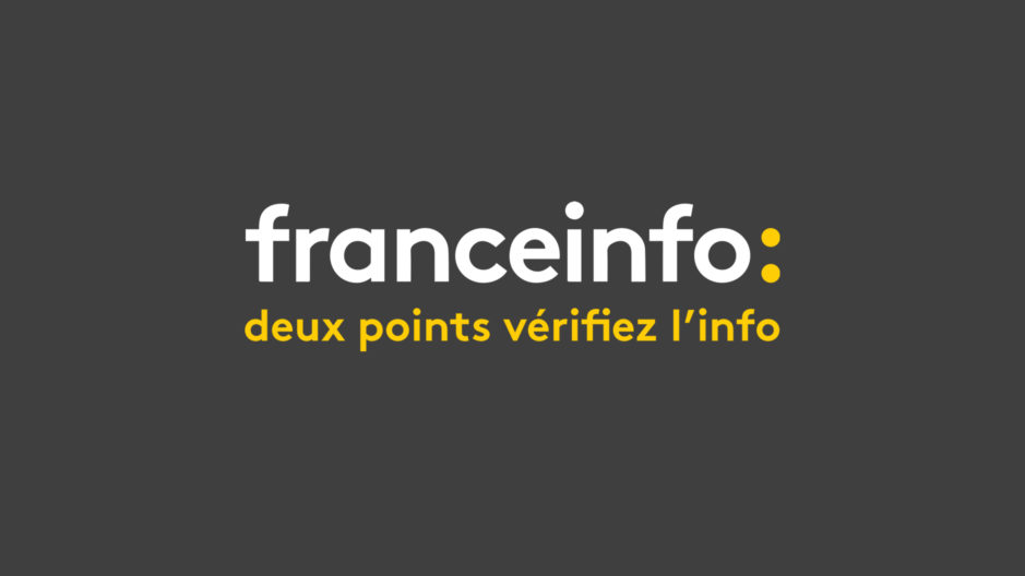 Détournement du slogan de France Info, "France Info, deux points vérifiez l'info".