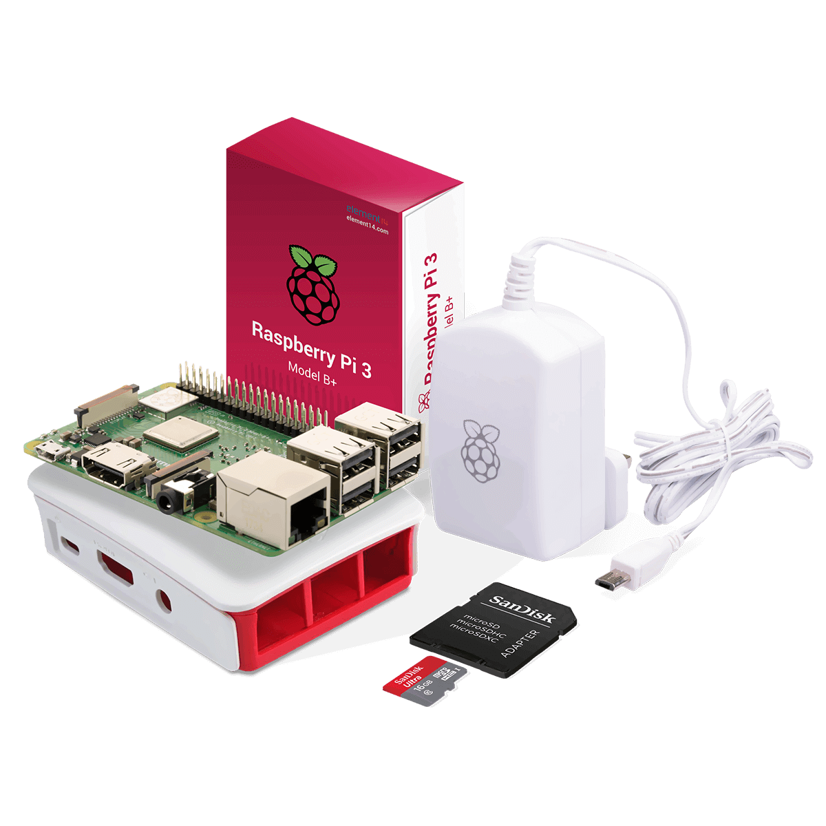 Raspberry Pi 3B +とそのアクセサリを購入してください（購入ガイド）。